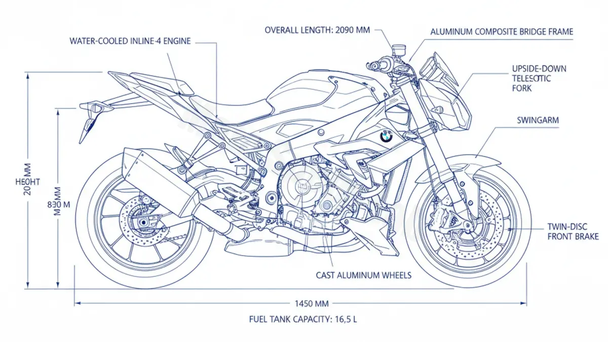BMW S 1000 R - 0P31 Specs: Engine Oil, Gap & Tire PSI specs