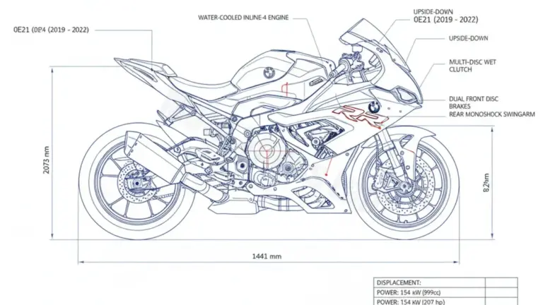 BMW S 1000 RR (EURO 4/5) – 0E21 Tire Pressure, Oil Type & Fluid Specs