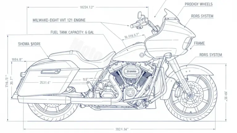 Harley-Davidson CVO Road Glide (121 cui) – FLTRXSE/24 (2023.5 – Present) Data: Oil Capacity & Rim Specs