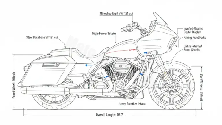 Harley-Davidson CVO Road Glide ST (121 cui) – FLTRXSTSE Workshop Data: Fluids, Plugs & Tires