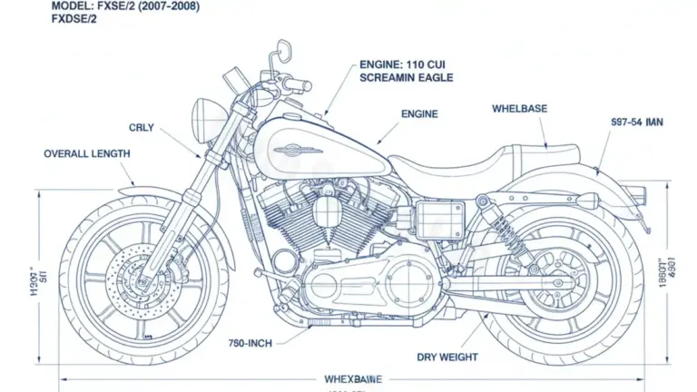 Oil & Tires: Harley-Davidson CVO Screamin’ Eagle Dyna (110 cui) – FXDSE/2 Technical Specifications