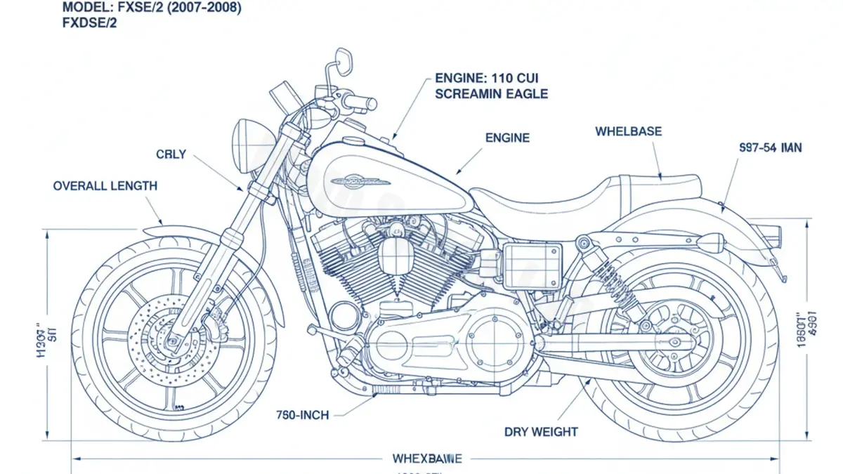 Oil & Tires: Harley-Davidson CVO Screamin' Eagle Dyna (110 cui) - FXDSE/2 Technical Specifications specs
