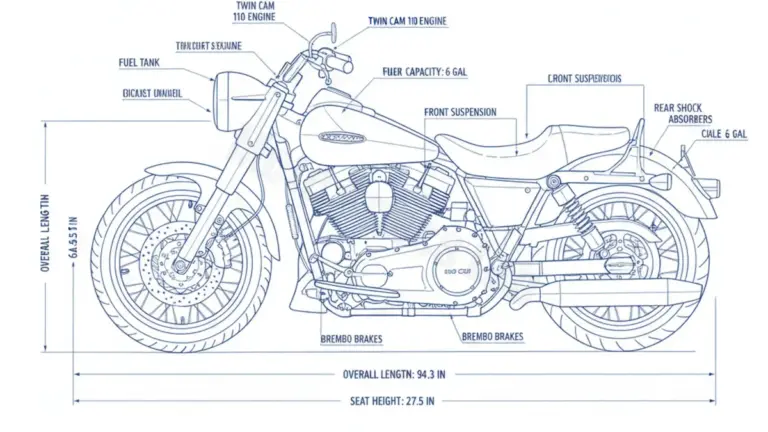 Harley-Davidson CVO SCREAMIN’ EAGLE ROAD KING (110 CUI) – FLHRSE3/4 Specs: Engine Oil, Gap & Tire PSI