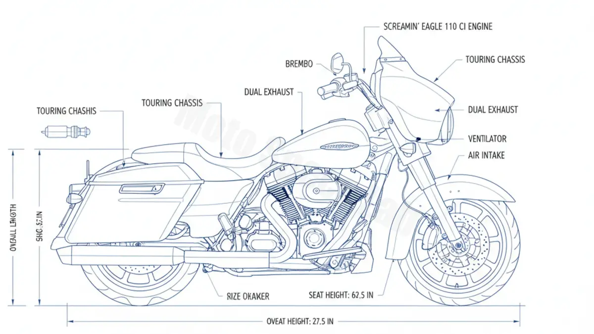 Oil & Tires: Harley-Davidson CVO SCREAMIN' EAGLE STREET GLIDE - FLHXSE/2/3 Technical Specifications specs