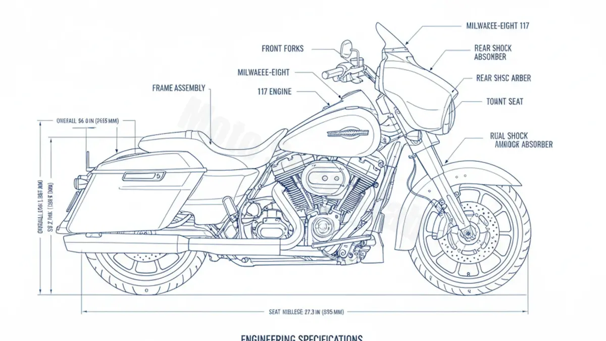 Harley-Davidson CVO STREET GLIDE (117 CUI) - FLHXSE/18 Maintenance: Recommended Oil & Tires specs