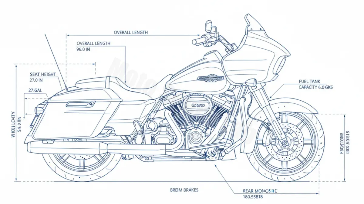 Harley-Davidson CVO Street Glide (121 cui) - FLHXSE/24 Service Guide: Oil Level & Tire Specs specs