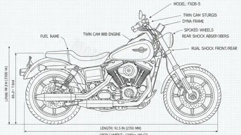 Harley-Davidson Dyna Glide Sturgis – FXDB-S Service Guide: Oil Level & Tire Specs