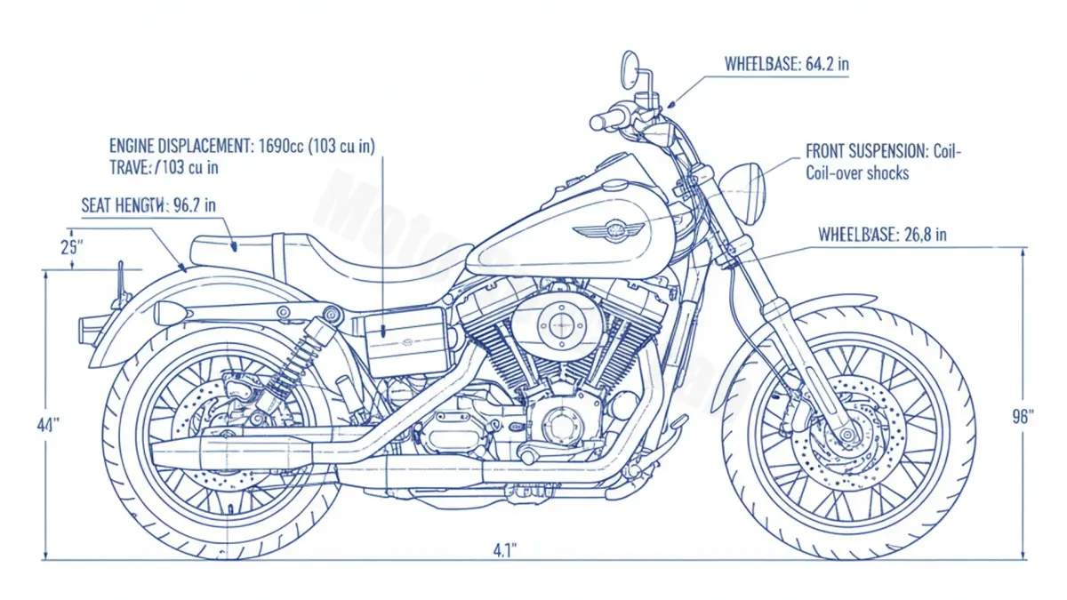 Harley-Davidson DYNA LOW RIDER - FXDL/14 Specs: Oil Capacity & Tire Pressure specs