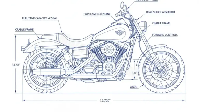 Harley-Davidson DYNA STREET BOB – FXDB/14 Specs: Engine Oil, Gap & Tire PSI