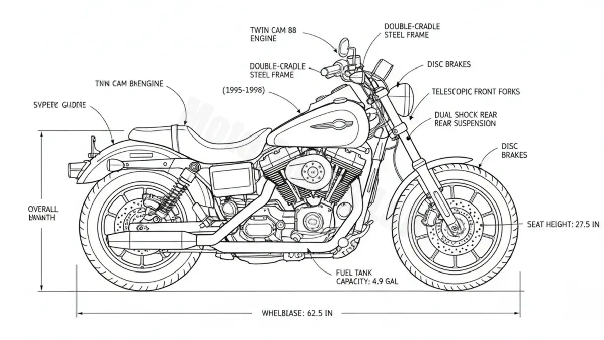Harley-Davidson DYNA SUPER GLIDE - FXD Maintenance Schedule & Torque Settings specs