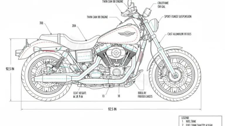 Harley-Davidson DYNA SUPER GLIDE SPORT – FXDX Service Guide: Oil Level & Tire Specs