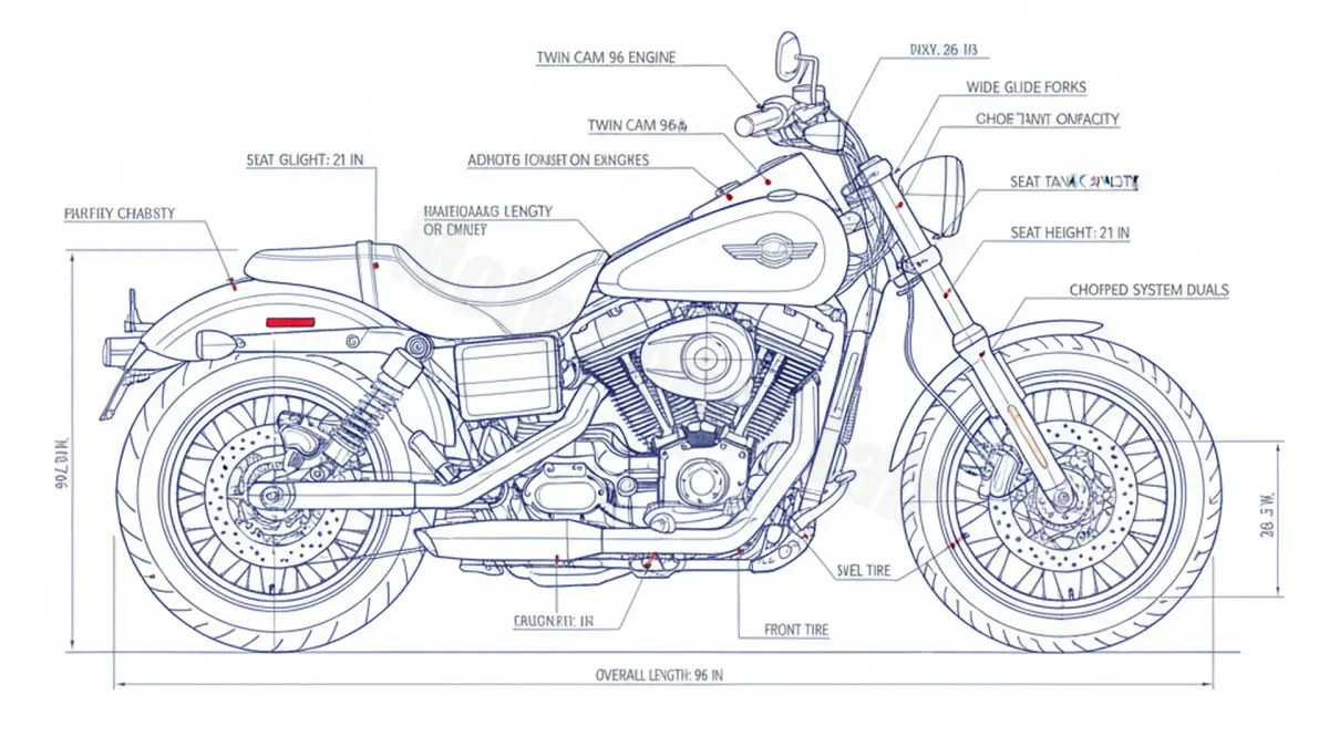 Harley-Davidson DYNA WIDE GLIDE - FXDWG/07 Tire Pressure, Oil Type & Fluid Specs