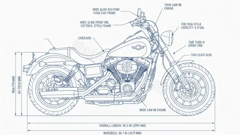 Harley-Davidson DYNA WIDE GLIDE (TWIN CAM) – FXDWGI Specs: Engine Oil, Gap & Tire PSI