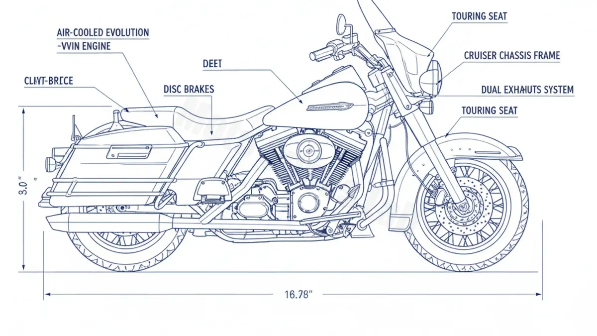 Harley-Davidson ELECTRA-GLIDE CLASSIC - FLHTC Tire Pressure, Oil Type & Fluid Specs
