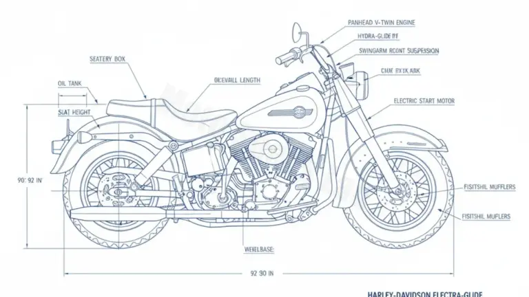 Harley-Davidson ELECTRA-GLIDE (PANHEAD) – FLB-74 Service Data: Oil, Battery & Specs