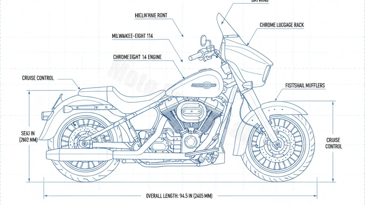 Harley-Davidson ELECTRA-GLIDE REVIVAL (EURO 5) - FLH Tire Pressure, Oil Type & Fluid Specs specs