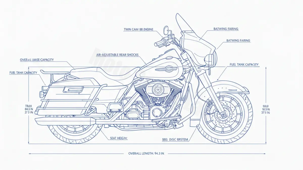 Harley-Davidson ELECTRA-GLIDE STANDARD - FLHT Full Specifications & Ownership Data specs