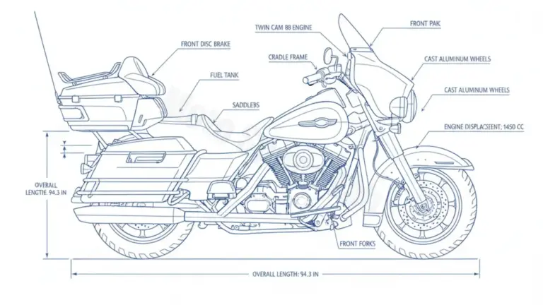 Harley-Davidson ELECTRA-GLIDE ULTRA CLASSIC (TWIN CAM) – FLHTCUI Service Data: Oil, Battery & Specs