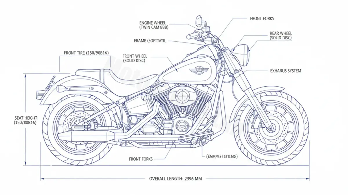 Harley-Davidson FAT BOY (EINSPRITZUNG) - FLSTFI Specs: Engine Oil, Gap & Tire PSI specs