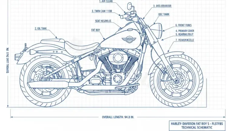 Harley-Davidson FAT BOY S – FLSTFBS Service Data: Oil, Battery & Specs