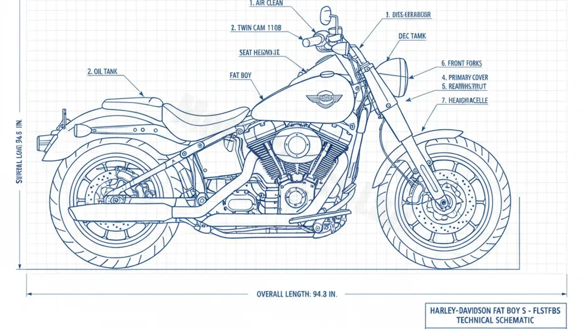 Harley-Davidson FAT BOY S - FLSTFBS Service Data: Oil, Battery & Specs specs