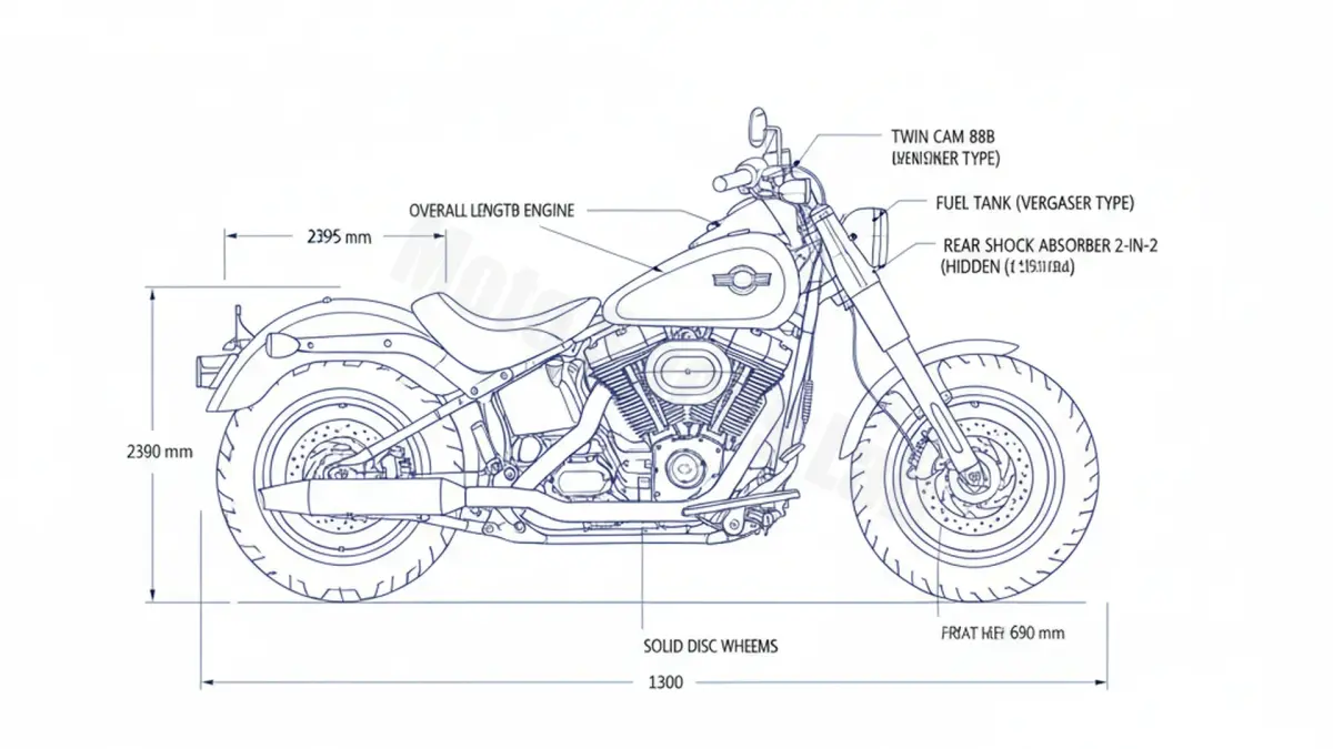 Harley-Davidson FAT BOY (VERGASER) - FLSTF/00 Specs: Oil Capacity & Tire Pressure