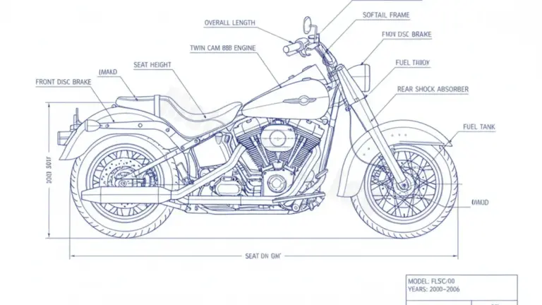 Harley-Davidson HERITAGE SOFTAIL CLASSIC – FLSTC/00 Specs: Oil Capacity & Tire Pressure
