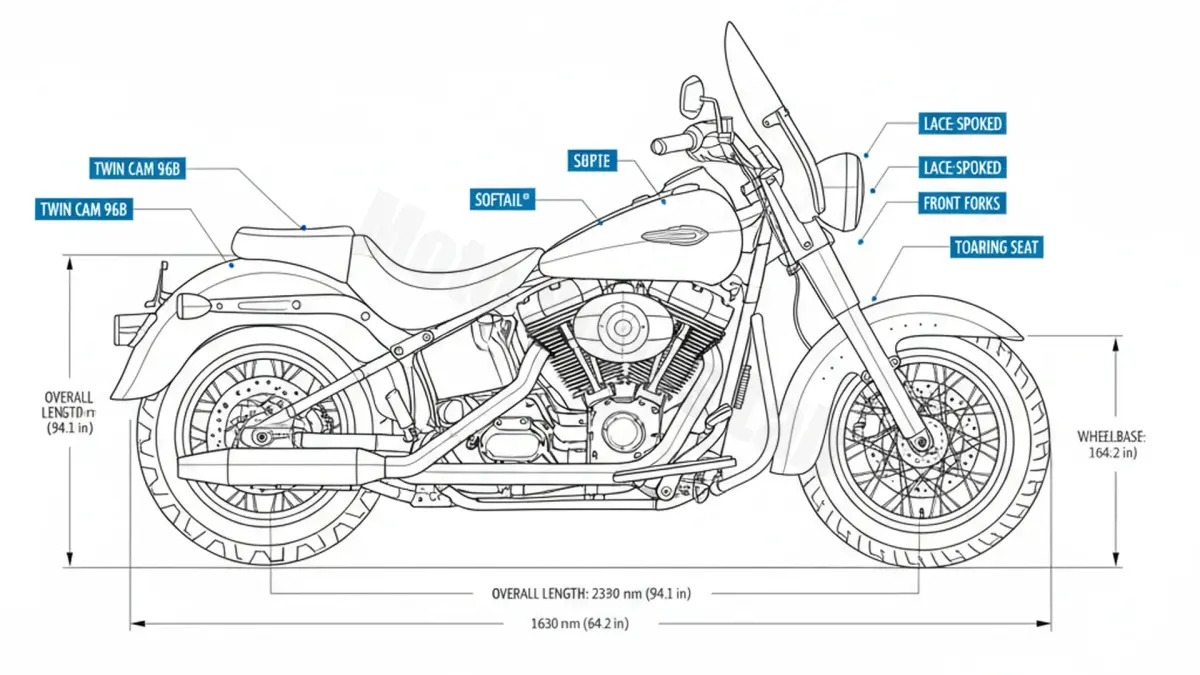 Harley-Davidson HERITAGE SOFTAIL CLASSIC - FLSTC/07 Tire Pressure, Oil Type & Fluid Specs