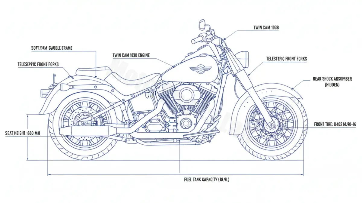 Harley-Davidson HERITAGE SOFTAIL CLASSIC - FLSTC/12 Workshop Data: Fluids, Plugs & Tires