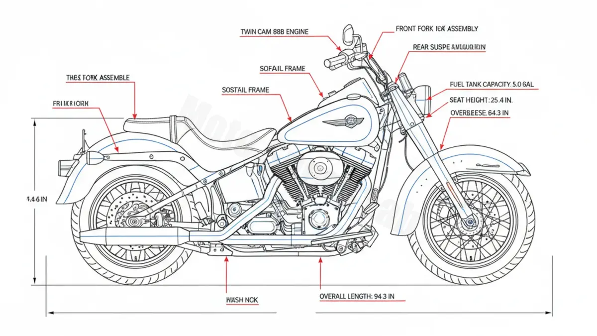 Harley-Davidson HERITAGE SOFTAIL CLASSIC - FLSTCI Specs: Engine Oil, Gap & Tire PSI