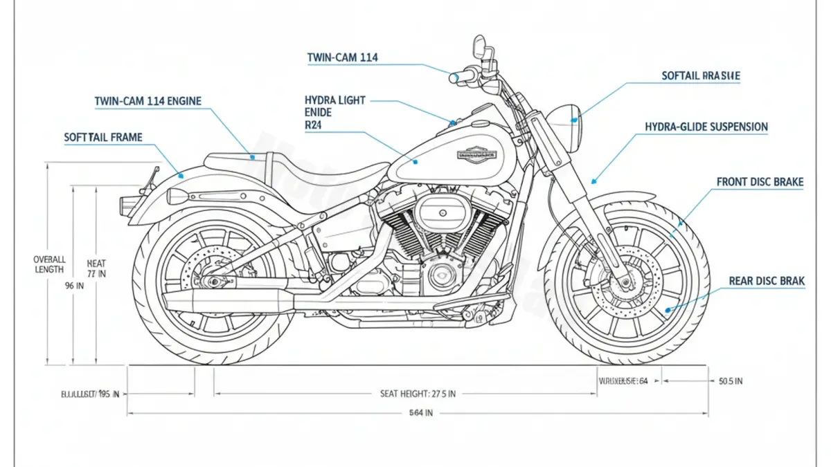 Harley-Davidson Hydra-Glide Revival - FLI (2024) Factory Oil & Tire Pressure Data specs
