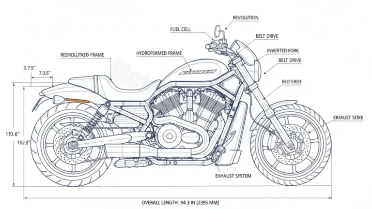 Harley-Davidson NIGHT ROD – VRSCD Specs: Engine Oil, Gap & Tire PSI