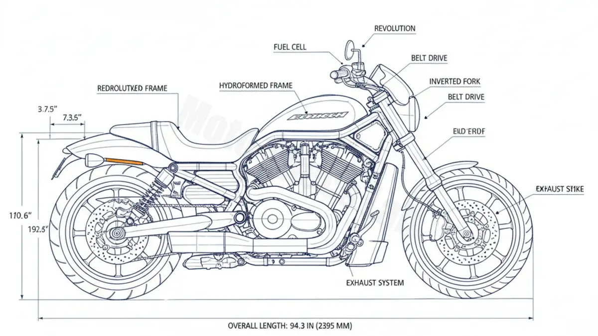 Harley-Davidson NIGHT ROD - VRSCD Specs: Engine Oil, Gap & Tire PSI
