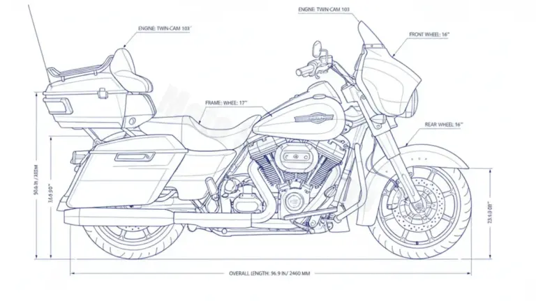 Harley-Davidson ROAD GLIDE ULTRA – FLTRU (2011-2013, 2016-2019) Data: Oil Capacity & Rim Specs