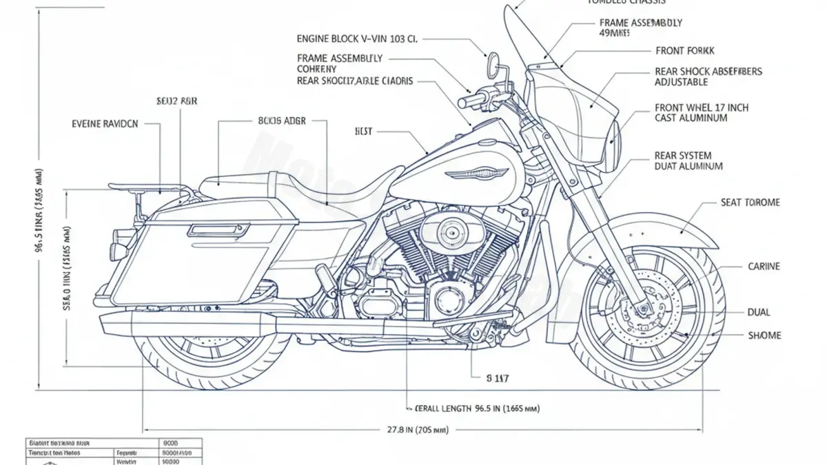 Harley-Davidson ROAD KING - FLHR/13 Specs: Engine Oil, Gap & Tire PSI specs