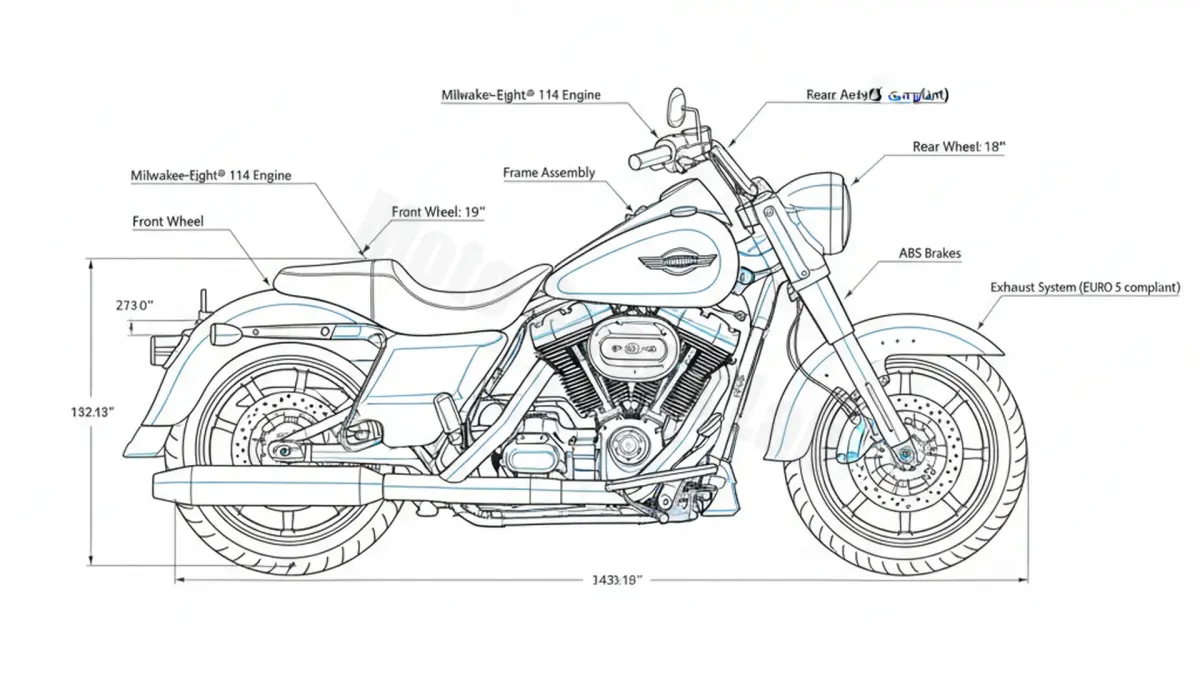 Harley-Davidson ROAD KING SPECIAL 114 (EURO 5) - FLHRXS/114 Workshop Data: Fluids, Plugs & Tires specs