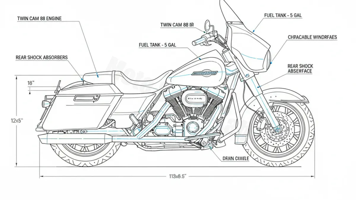 Harley-Davidson ROAD KING (TWIN CAM) - FLHR/99 Maintenance: Recommended Oil & Tires specs