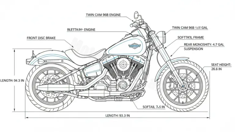 Harley-Davidson SOFTAIL BLACKLINE – FXS Workshop Data: Fluids, Plugs & Tires