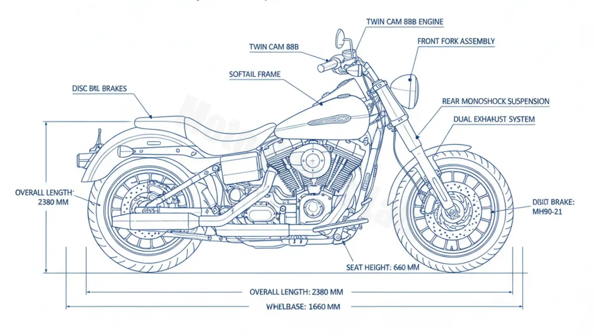 Harley-Davidson SOFTAIL DEUCE - FXSTD Specs: Engine Oil, Gap & Tire PSI specs