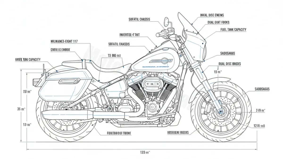 Harley-Davidson SOFTAIL LOW RIDER ST (117 CUI) - FXLRST/22 Maintenance Schedule & Torque Settings specs
