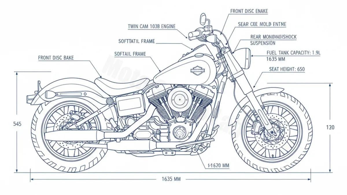 Harley-Davidson SOFTAIL SLIM (EURO 4) - FLS/17 Full Specifications & Ownership Data specs