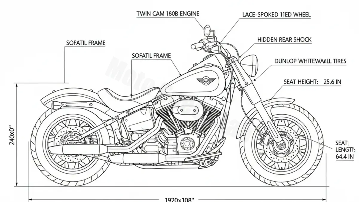 Harley-Davidson SOFTAIL SLIM S - FLSS (2016 - 2017) Factory Oil & Tire Pressure Data