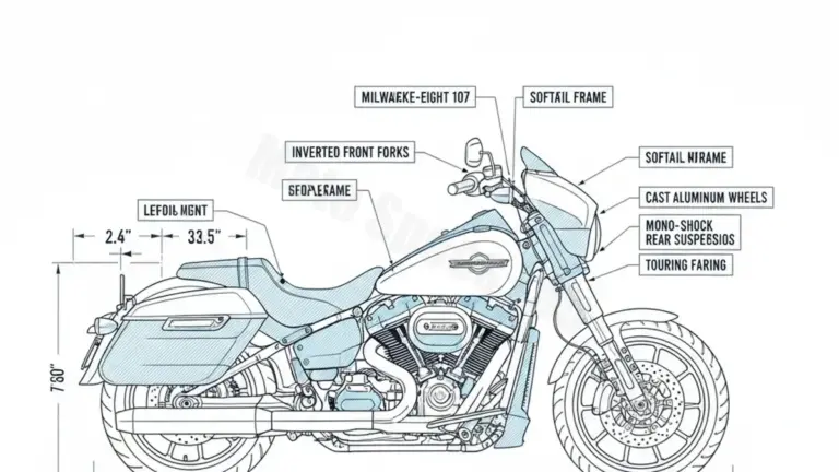 Oil & Tires: Harley-Davidson SOFTAIL SPORT GLIDE (107 CUI) – FLSB Technical Specifications