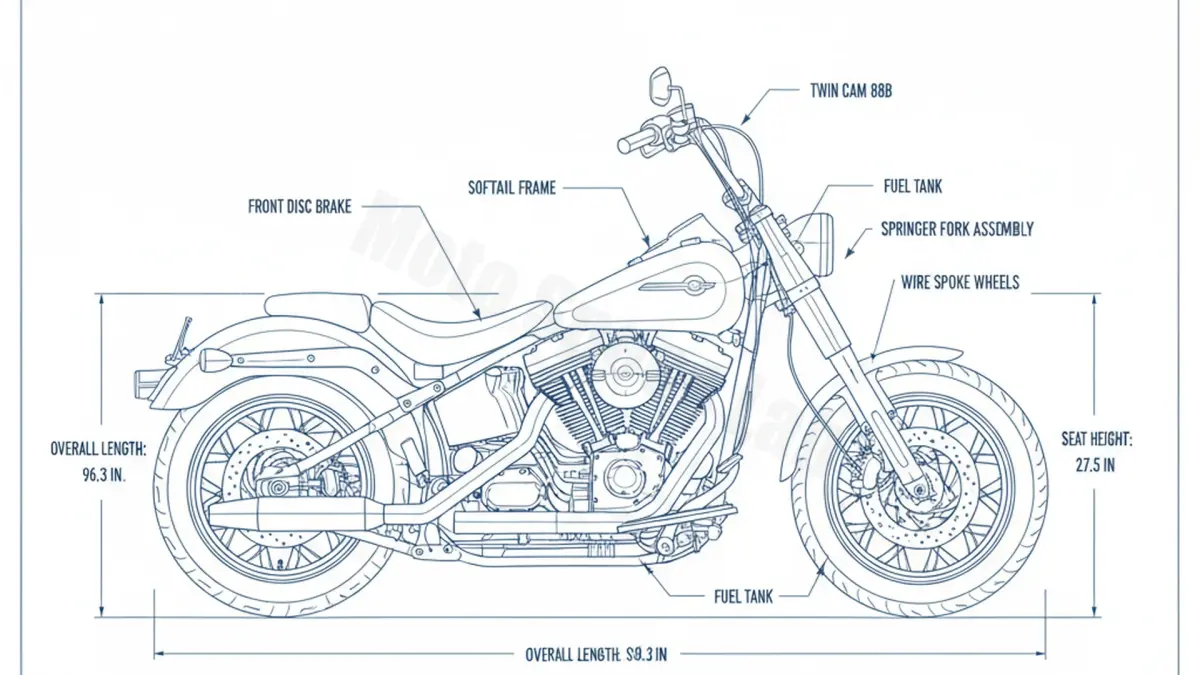 Harley-Davidson SOFTAIL SPRINGER CLASSIC - FLSTSCI (2005-2007) Factory Oil & Tire Pressure Data