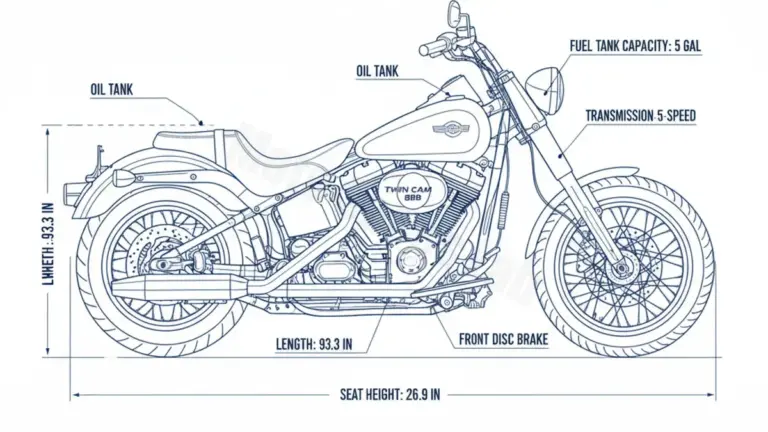 Harley-Davidson SOFTAIL SPRINGER (TWIN CAM) – FXSTS/00 Tire Pressure, Oil Type & Fluid Specs