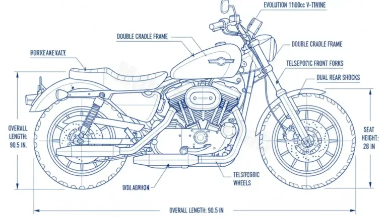 Harley-Davidson SPORTSTER 1100 – XLH-1100 Workshop Data: Fluids, Plugs & Tires