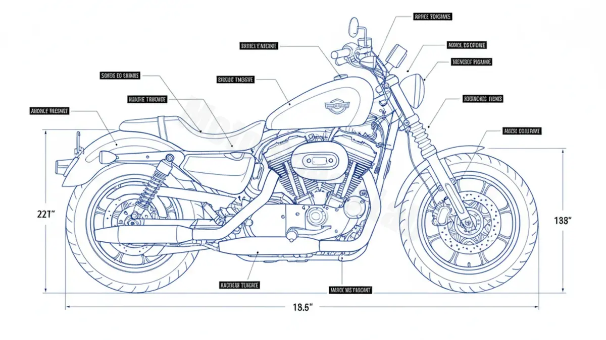Harley-Davidson SPORTSTER 1200 CUSTOM (EURO 4) - XL1200C/17 Tire Pressure, Oil Type & Fluid Specs