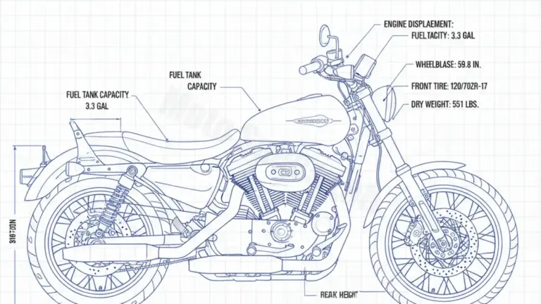 Harley-Davidson SPORTSTER 1200 ROADSTER – XL1200R Service Guide: Oil Level & Tire Specs