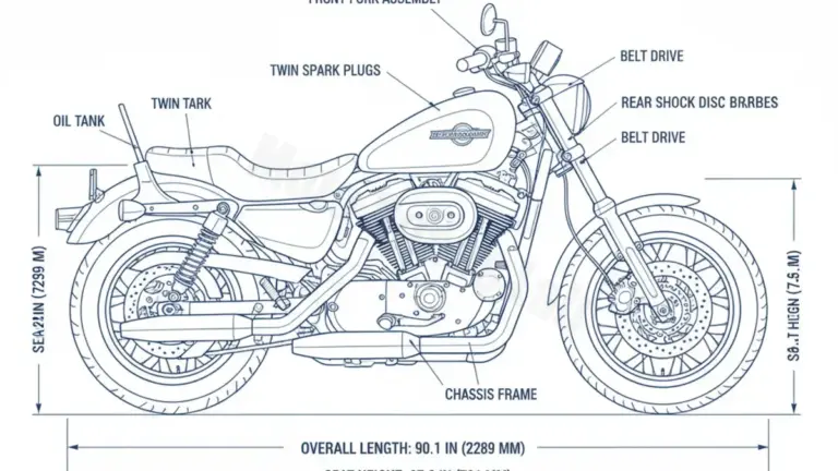 Harley-Davidson SPORTSTER 1200 SPORT – XLH1200S Service Data: Oil, Battery & Specs