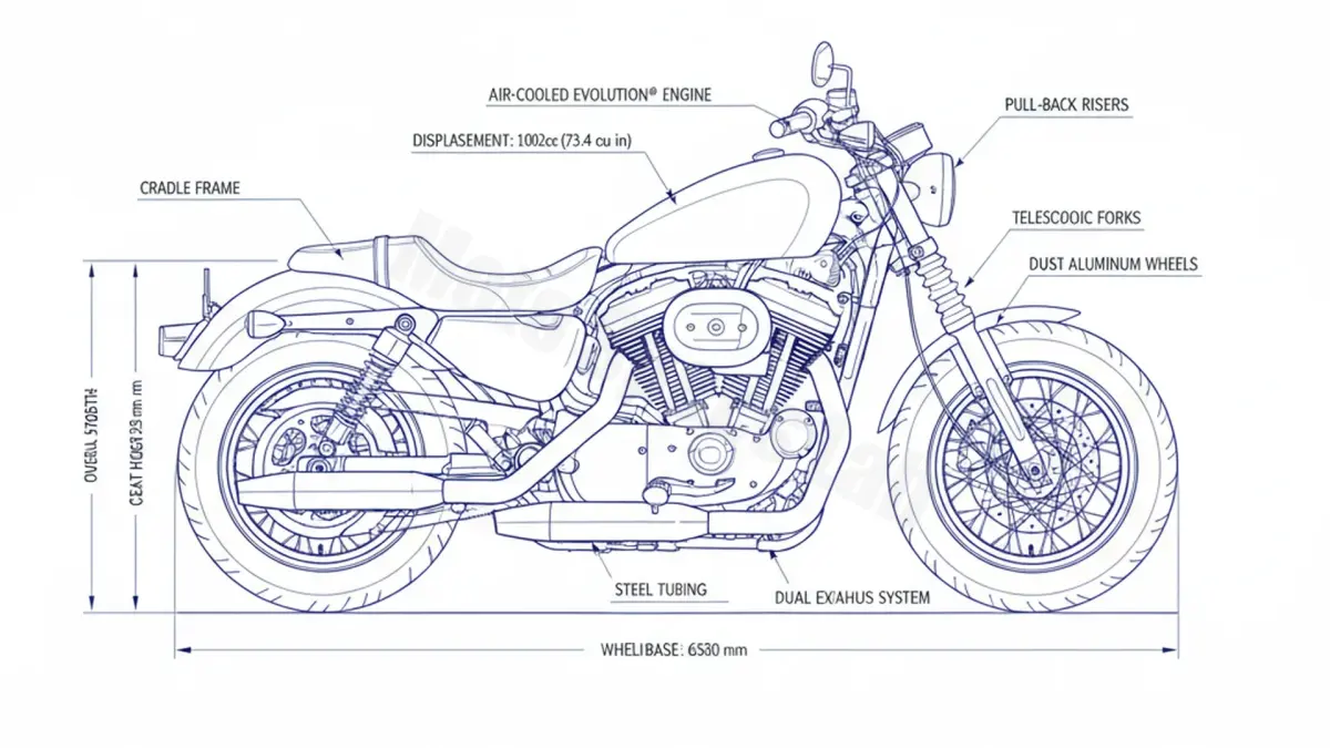 Harley-Davidson SPORTSTER 1200 SUPER LOW (EURO 4) - XL1200T/17 Full Specifications & Ownership Data specs